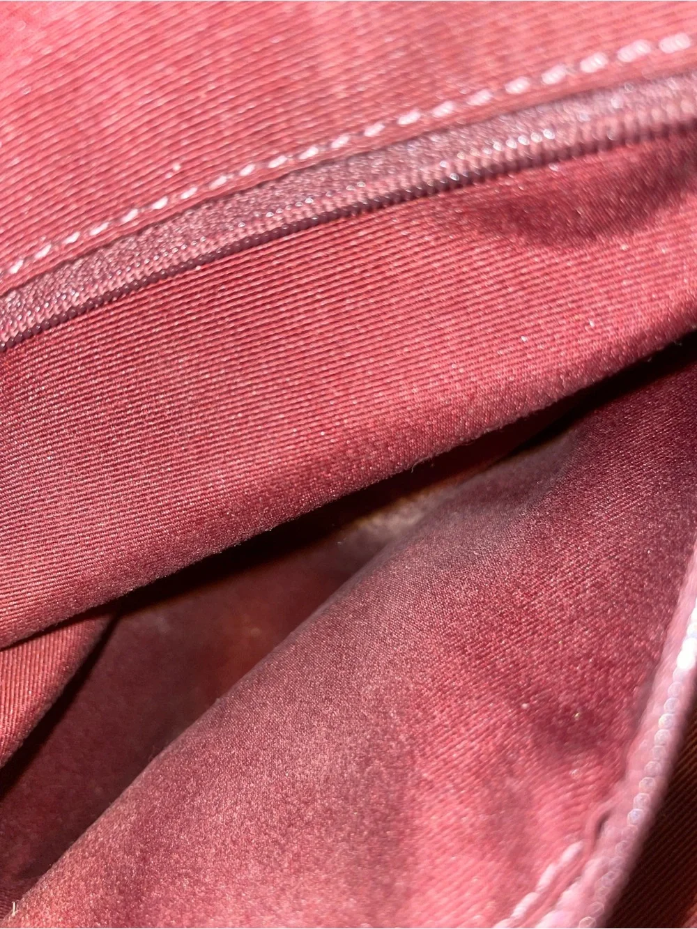 Coach Coral-Red Leather Zip Front Backpack